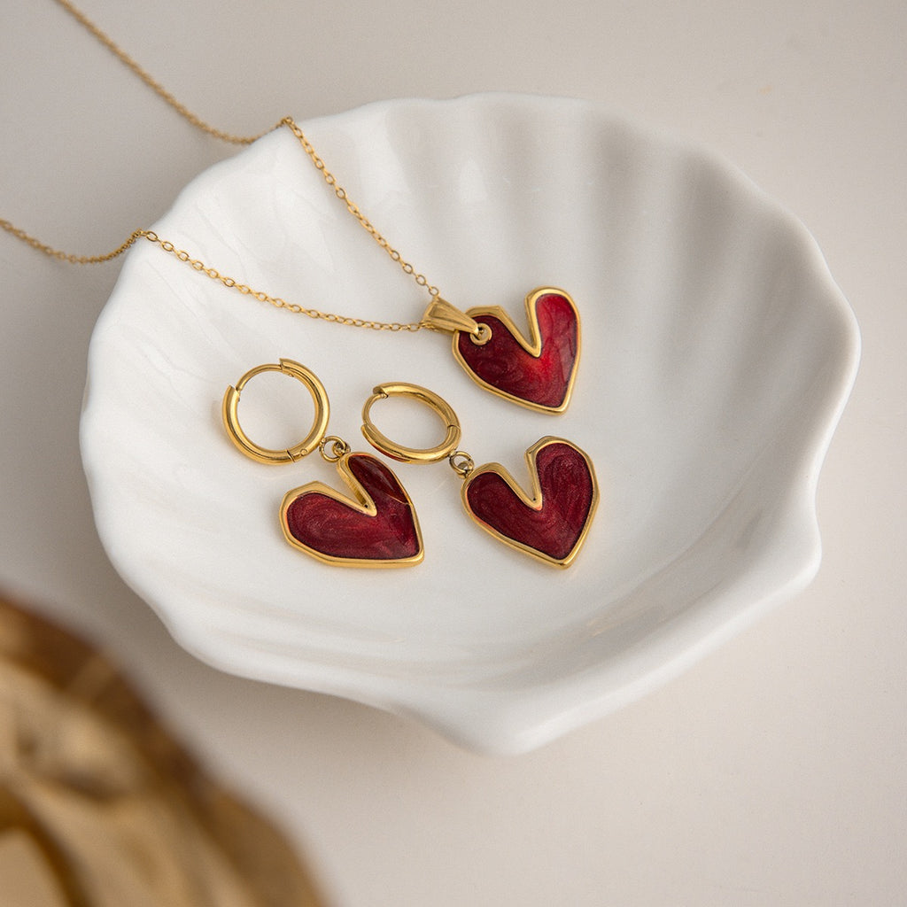 Ensemble de bijoux de luxe plaqué or Idée cadeau EGO048