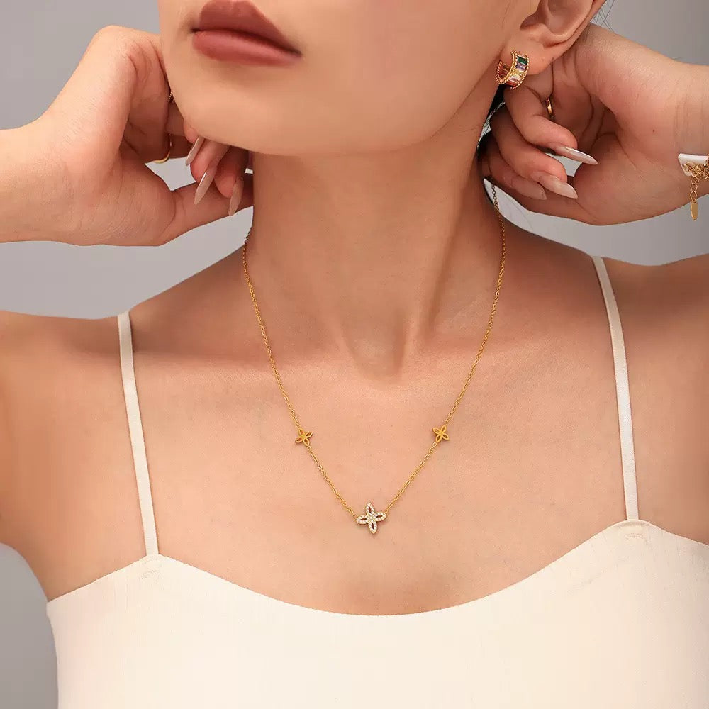 Ensemble de bijoux de luxe plaqué or Idée cadeau EGO050