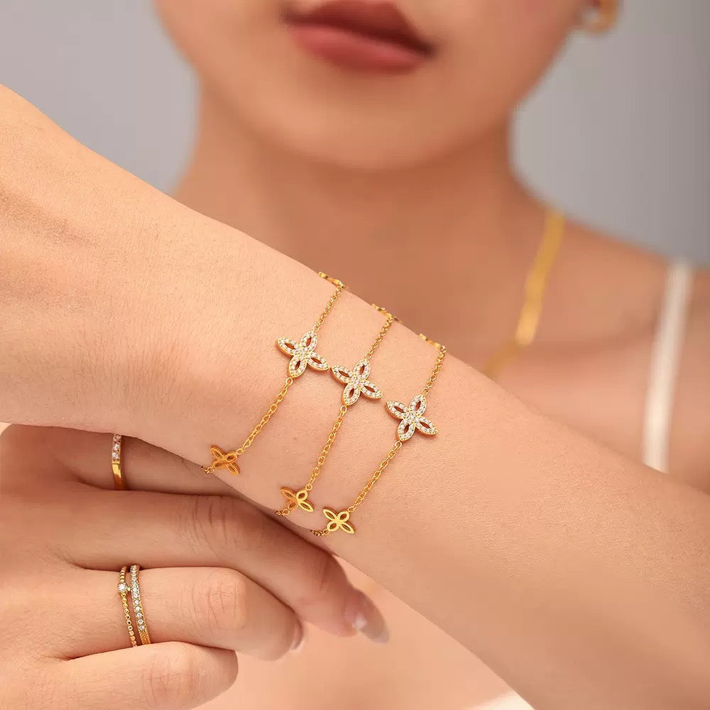 Ensemble de bijoux de luxe plaqué or Idée cadeau EGO050