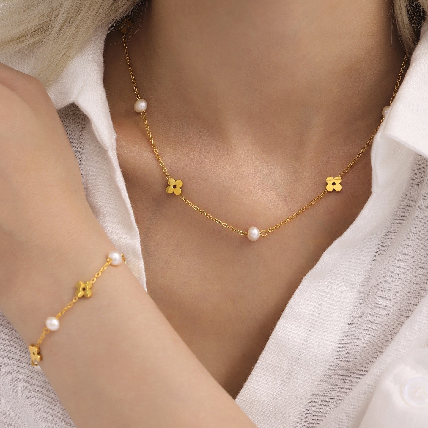 Ensemble de bijoux de luxe plaqué or Idée cadeau EGO051