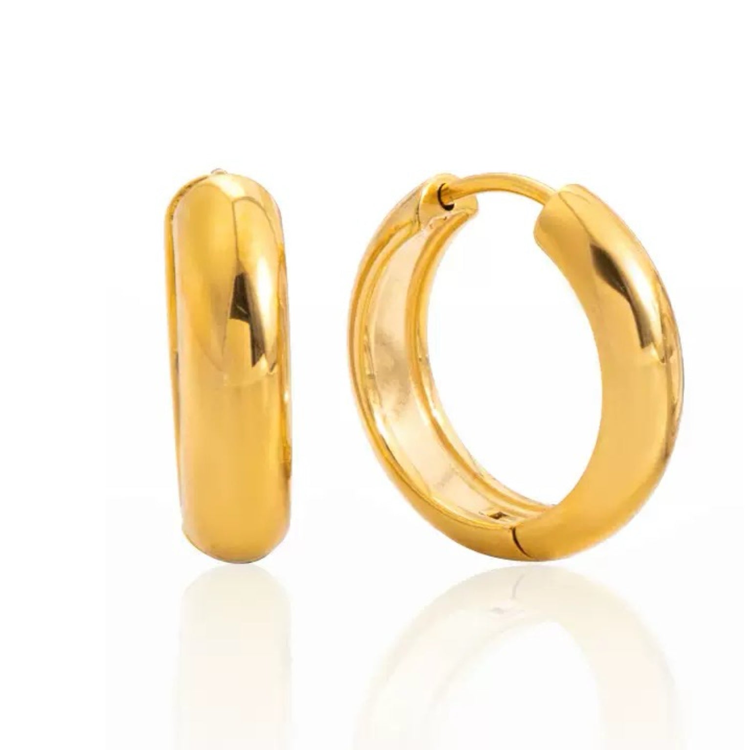 Boucles d'Oreilles de luxe plaqué or OGN085-1