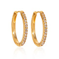 Boucles d'Oreilles de luxe plaqué or OGN089