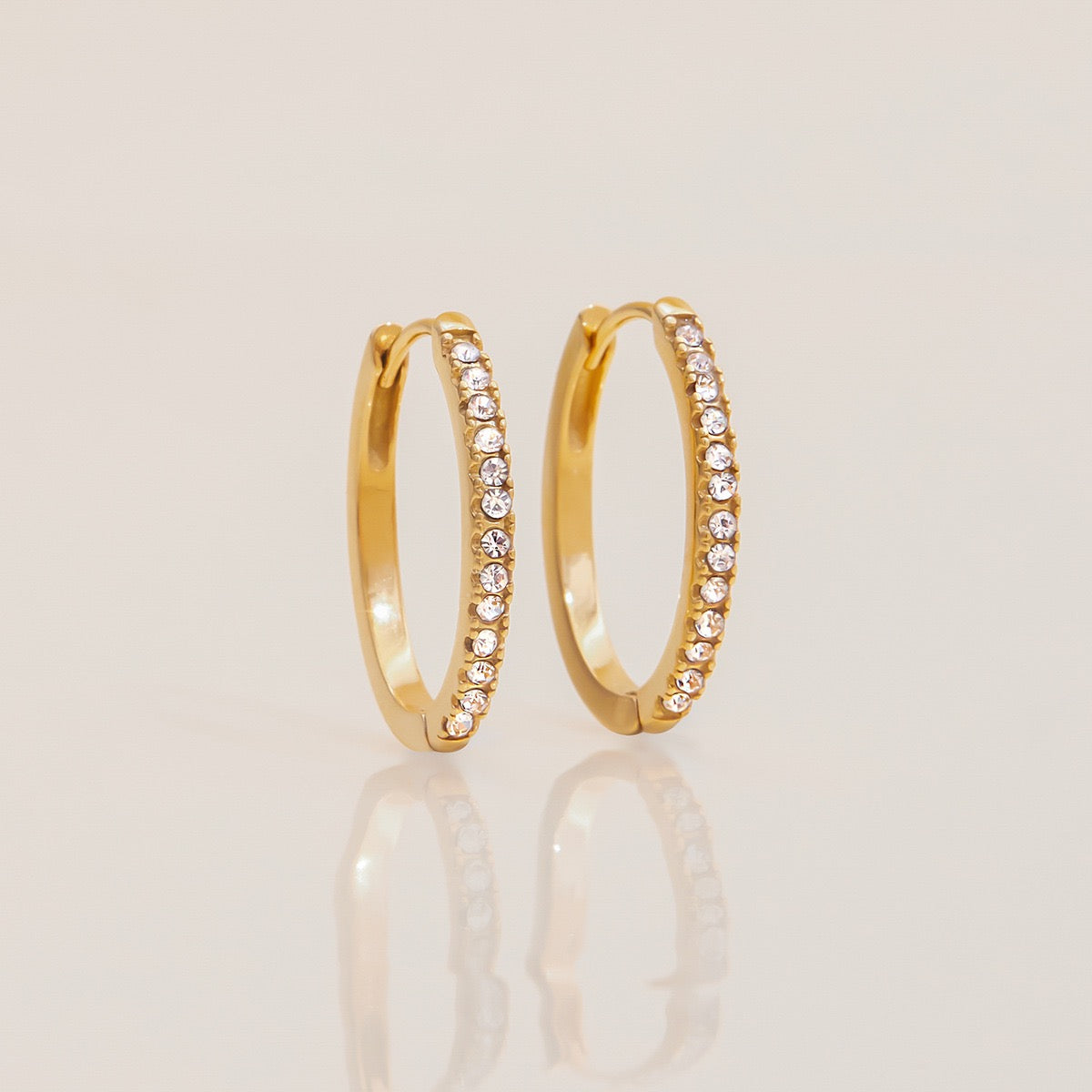 Boucles d'Oreilles de luxe plaqué or OGN089