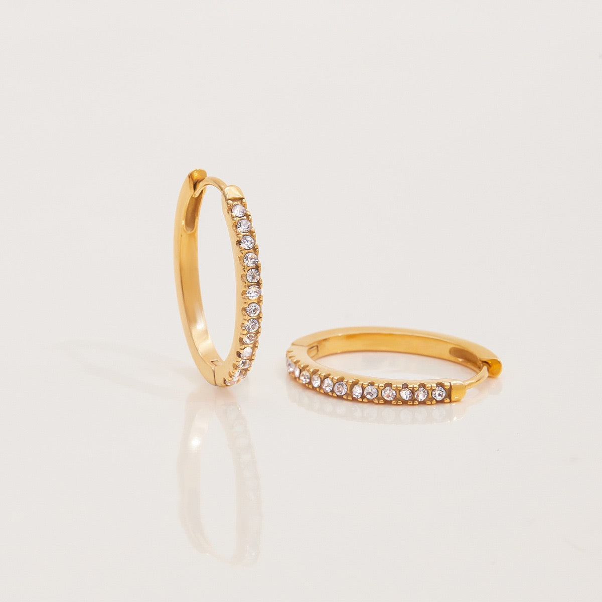 Boucles d'Oreilles de luxe plaqué or OGN089