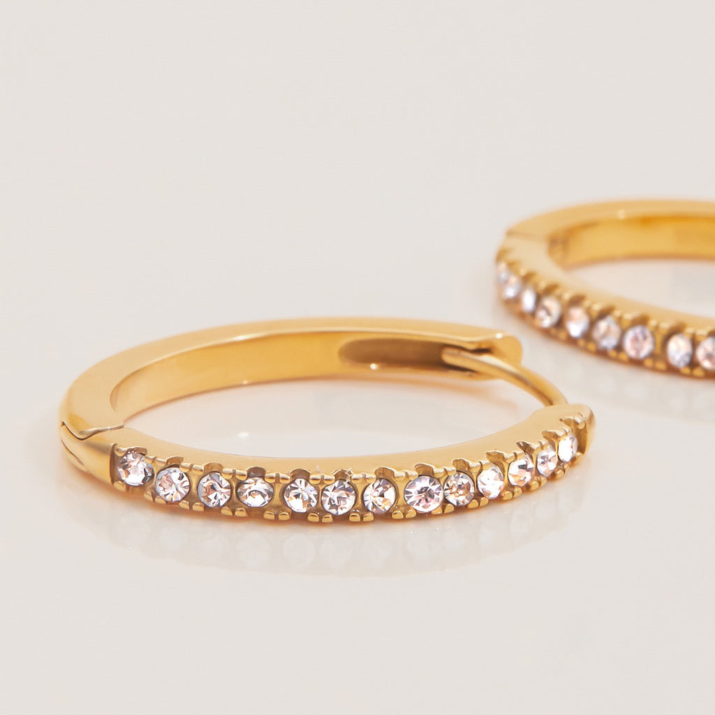 Boucles d'Oreilles de luxe plaqué or OGN089