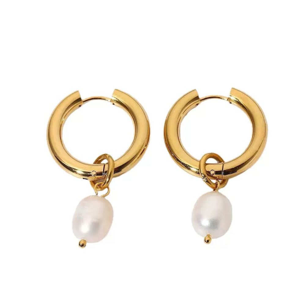 Boucles d'Oreilles de luxe plaqué or OGN090
