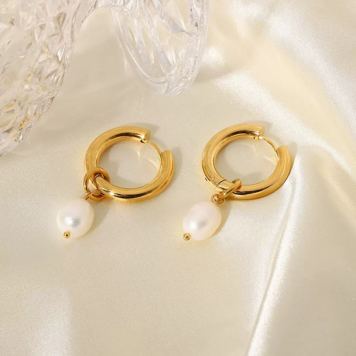 Boucles d'Oreilles de luxe plaqué or OGN090