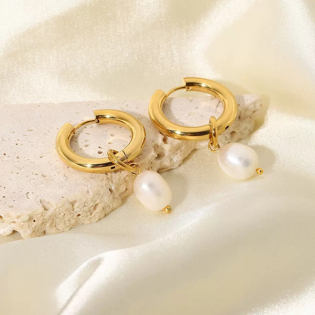 Boucles d'Oreilles de luxe plaqué or OGN090