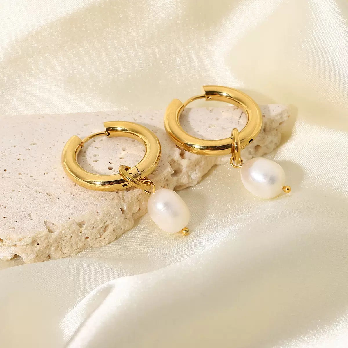 Boucles d'Oreilles de luxe plaqué or OGN090