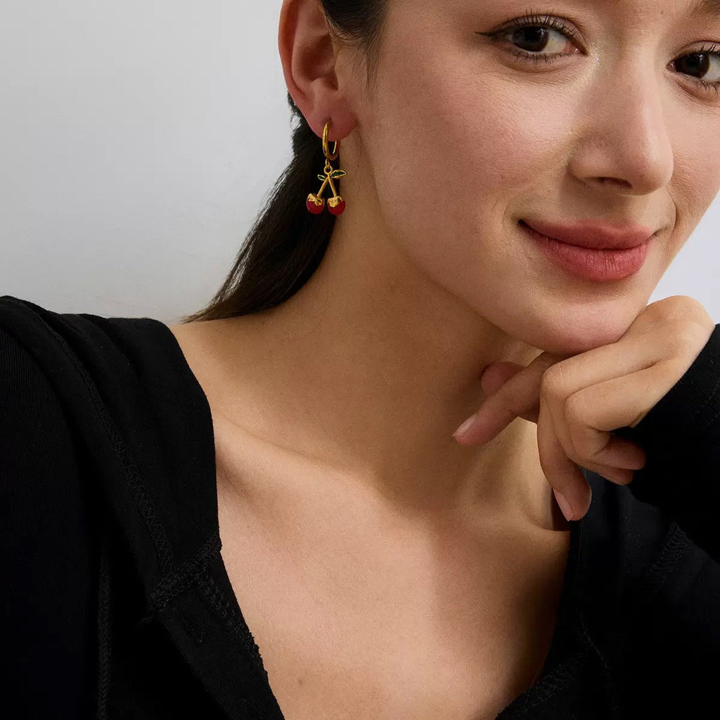 Boucles d'Oreilles de luxe plaqué or OGN091