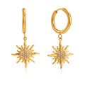 Boucles d'Oreilles de luxe plaqué or OGN092