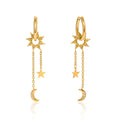 Boucles d'Oreilles de luxe plaqué or OGN093