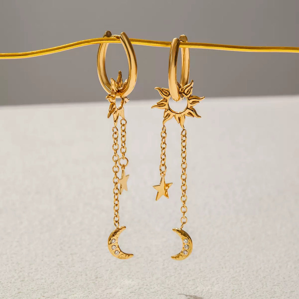 Boucles d'Oreilles de luxe plaqué or OGN093