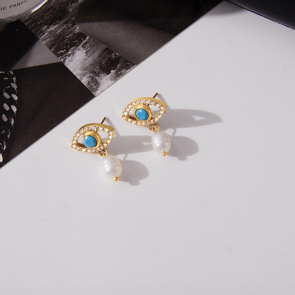 Boucles d'Oreilles de luxe plaqué or OGN095