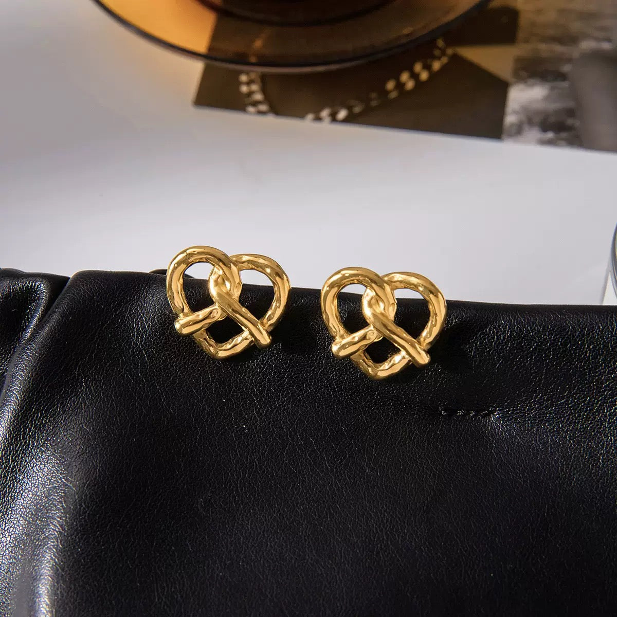 Boucles d'Oreilles de luxe plaqué or OGN097