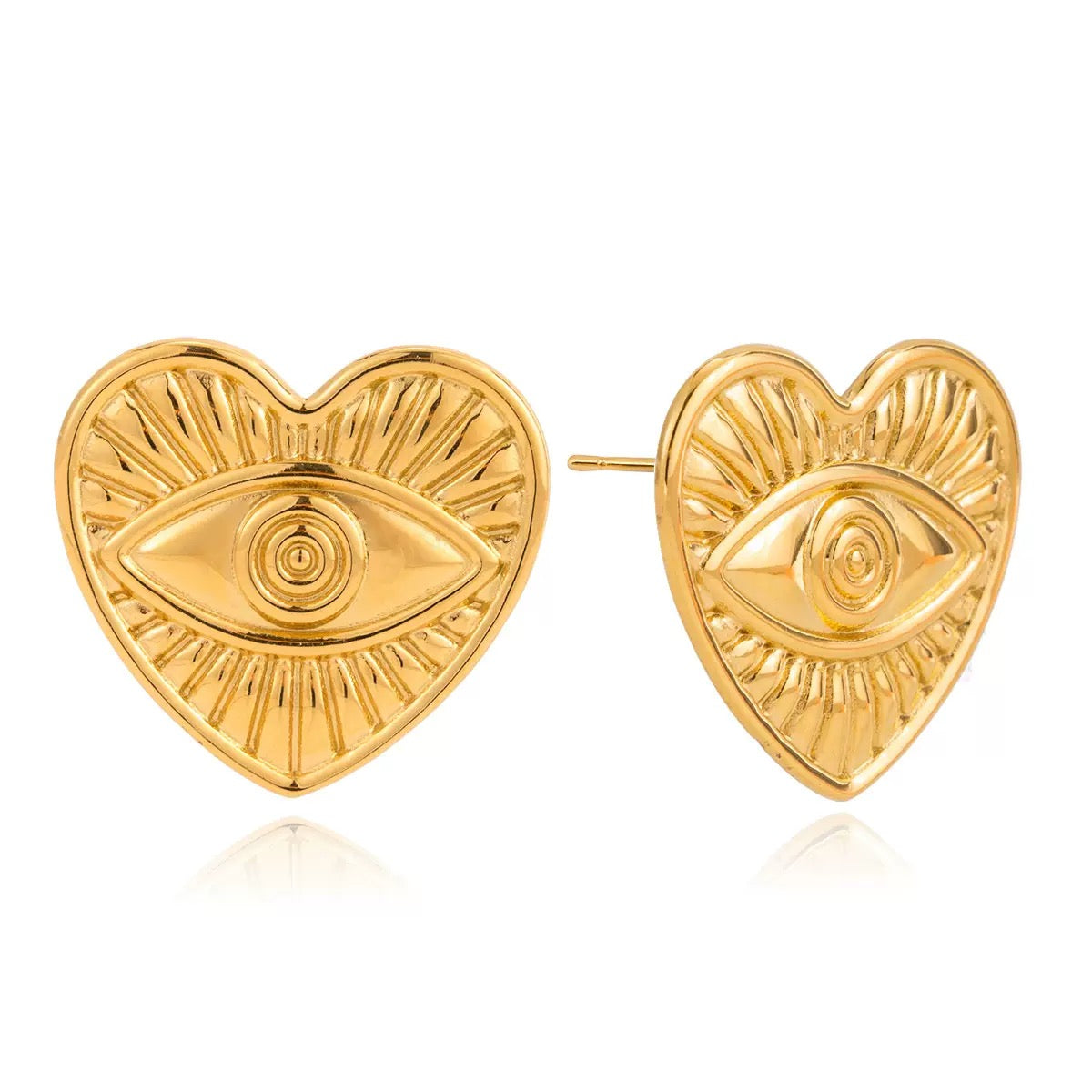 Boucles d'Oreilles de luxe plaqué or OGN099