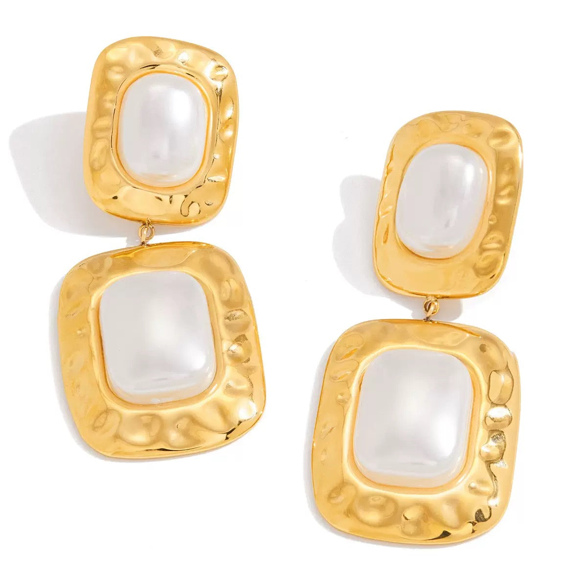 Boucles d'Oreilles de luxe plaqué or OGN101