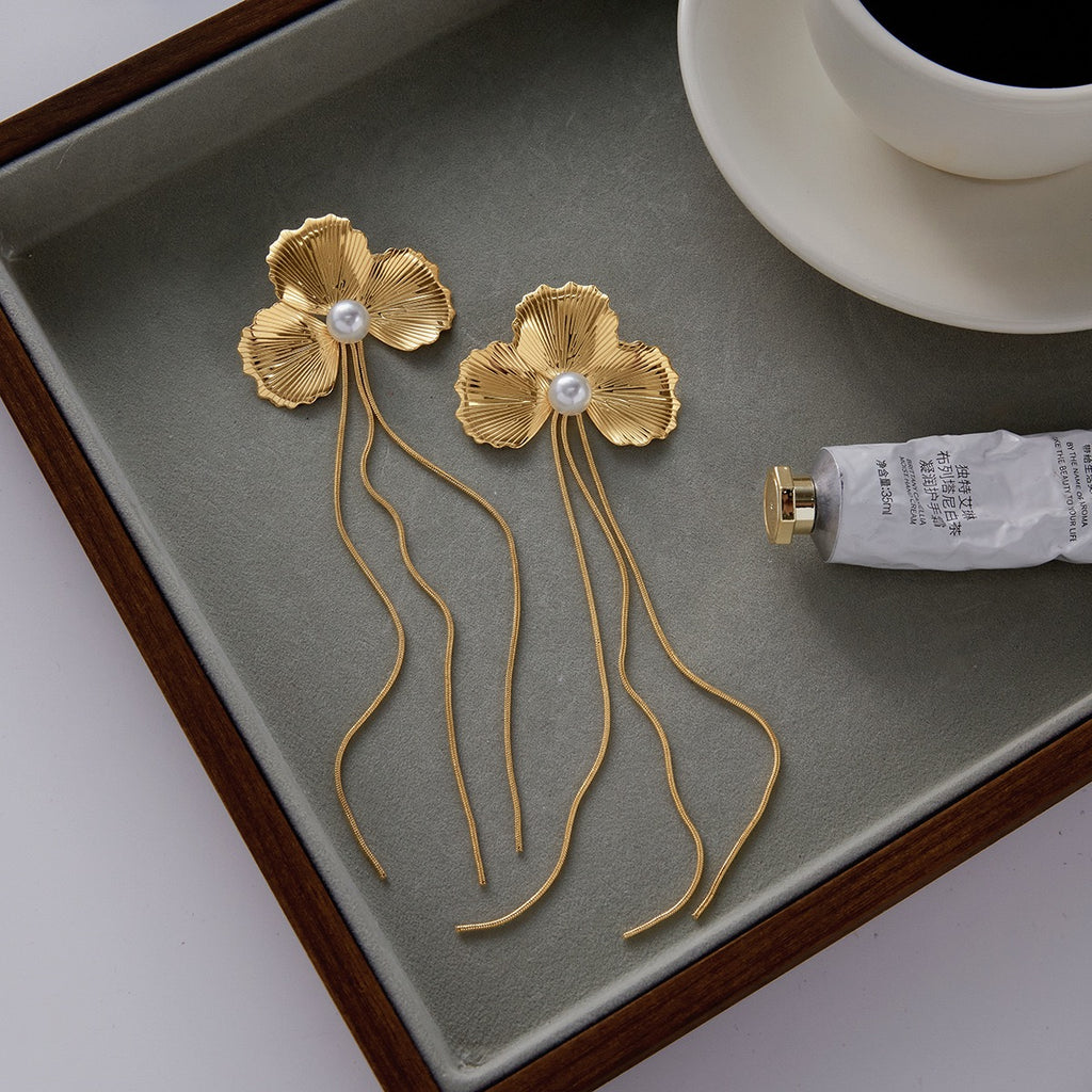 Boucles d'Oreilles de luxe plaqué or OGN102
