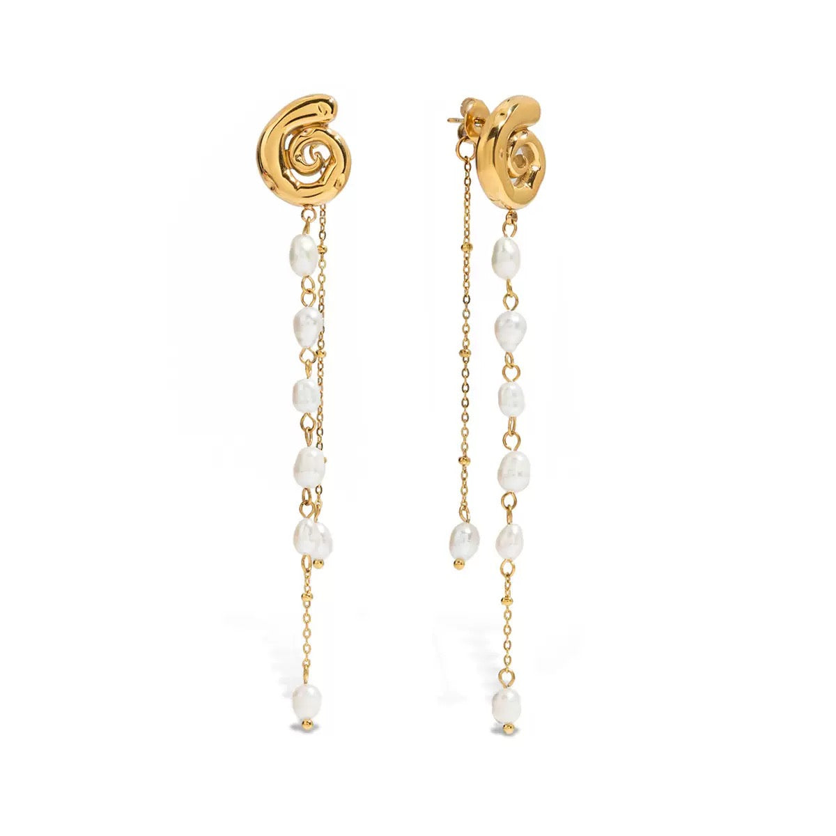 Boucles d'Oreilles de luxe plaqué or OGN103