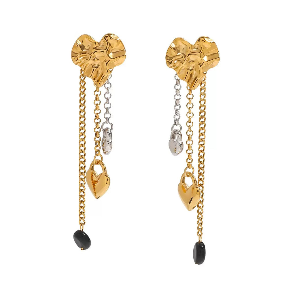 Boucles d'Oreilles de luxe plaqué or OGN104