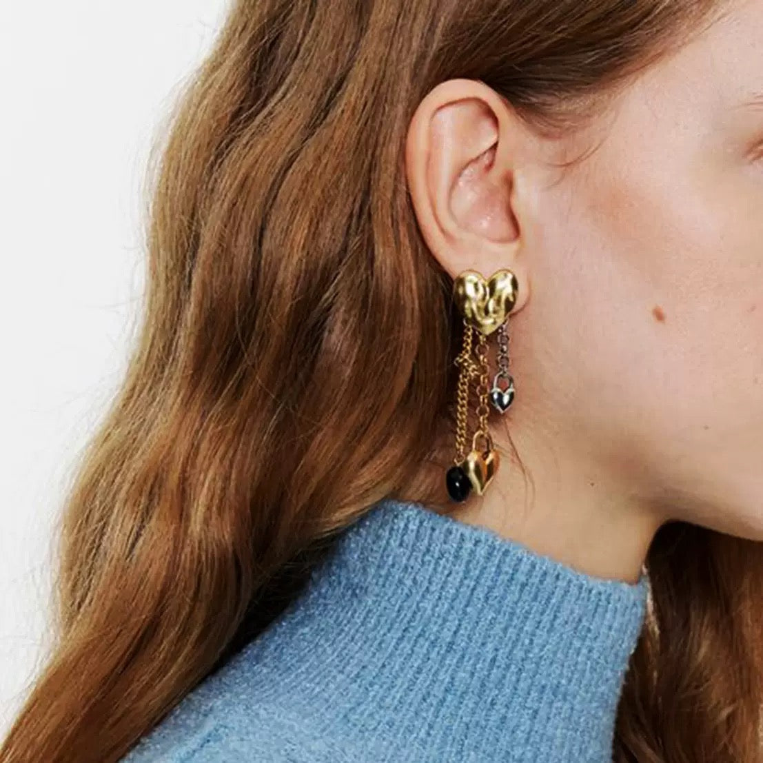 Boucles d'Oreilles de luxe plaqué or OGN104