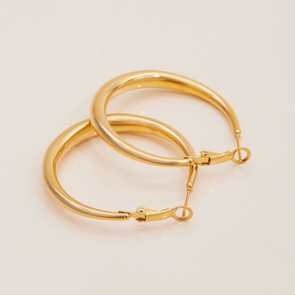Boucles d'Oreilles de luxe plaqué or OGN105-1