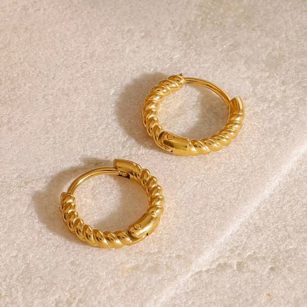 Boucles d'Oreilles de luxe plaqué or OGN106