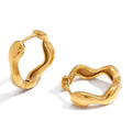 Boucles d'Oreilles de luxe plaqué or OGN107