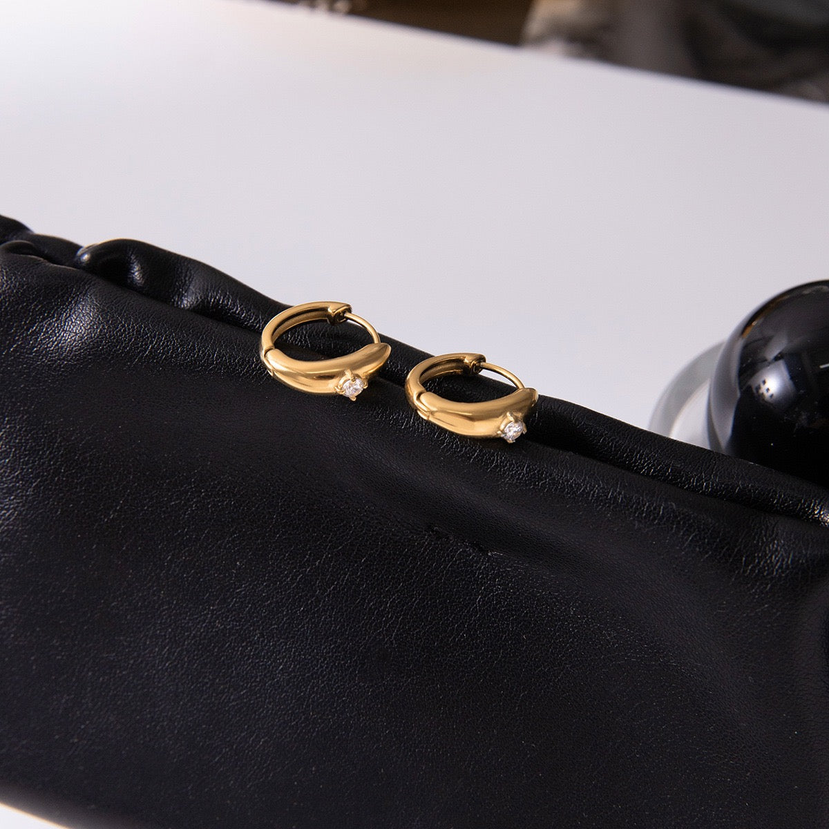Boucles d'Oreilles de luxe plaqué or OGN108