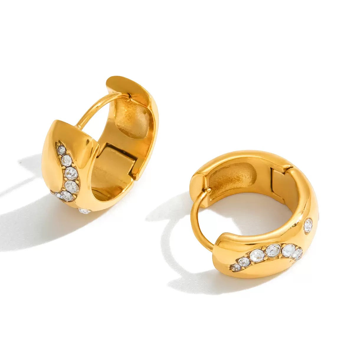 Boucles d'Oreilles de luxe plaqué or OGN109