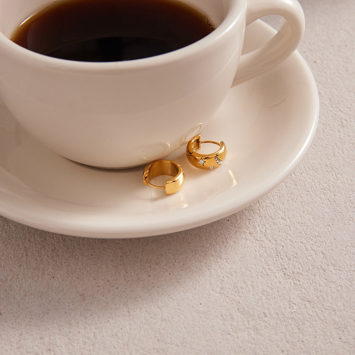 Boucles d'Oreilles de luxe plaqué or OGN109