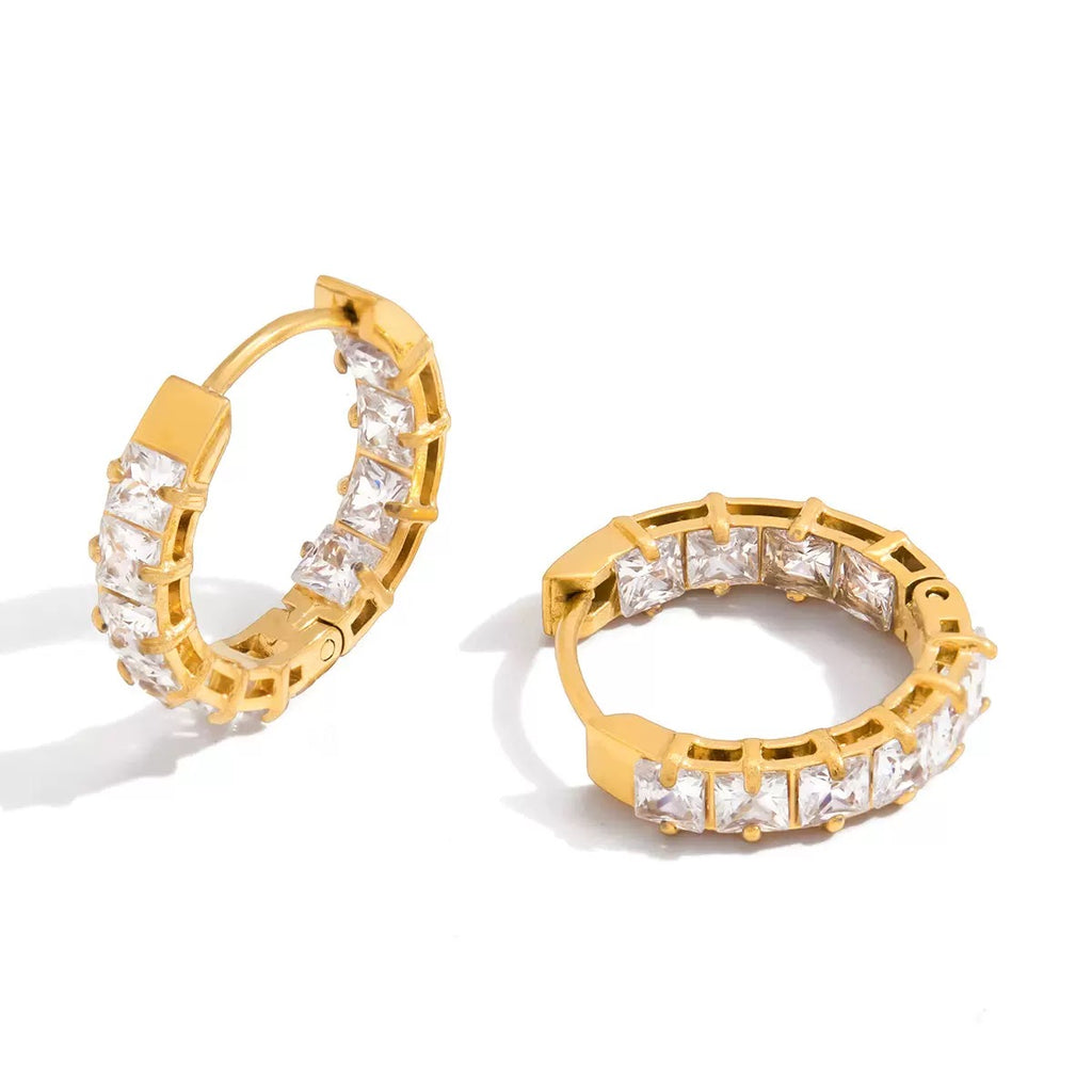 Boucles d'Oreilles de luxe plaqué or OGN112