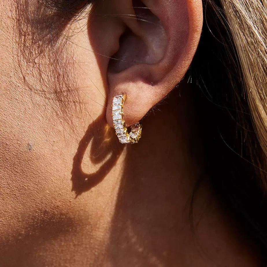 Boucles d'Oreilles de luxe plaqué or OGN112