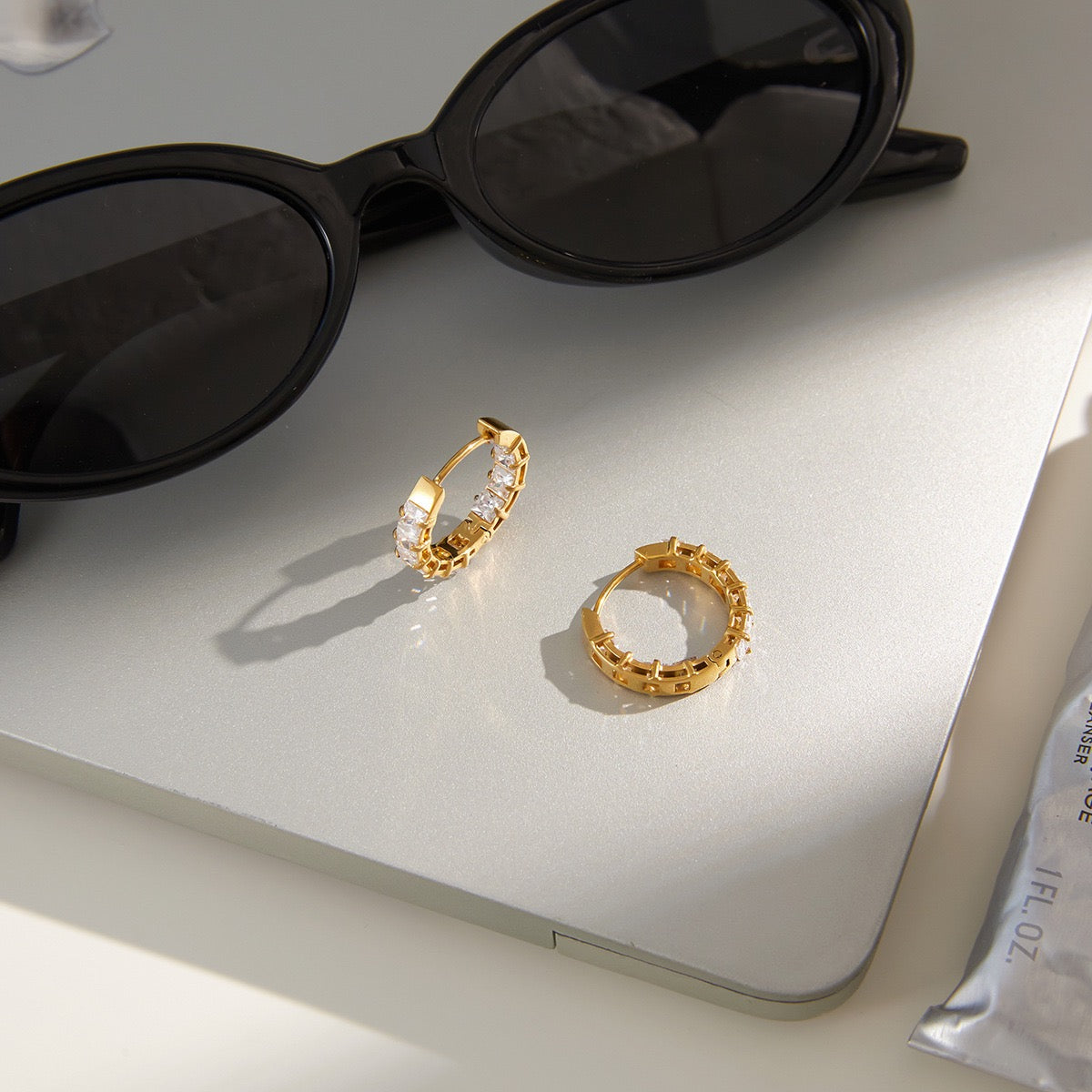 Boucles d'Oreilles de luxe plaqué or OGN112