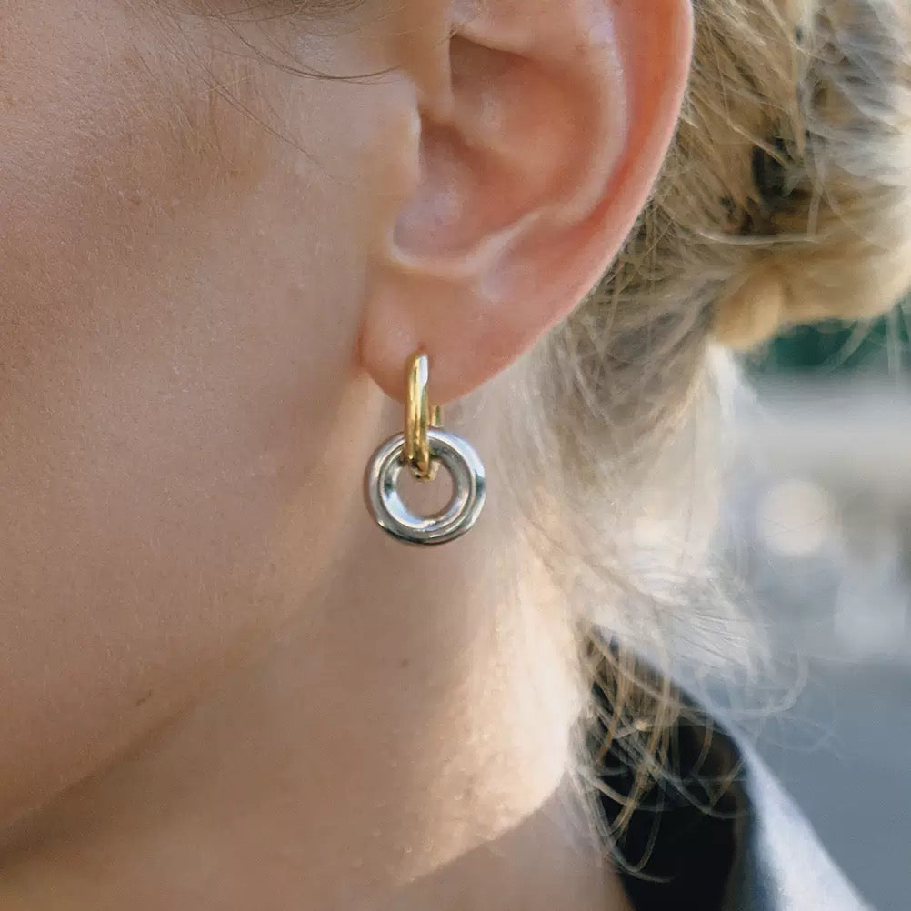 Boucles d'Oreilles de luxe plaqué or OGN114-2
