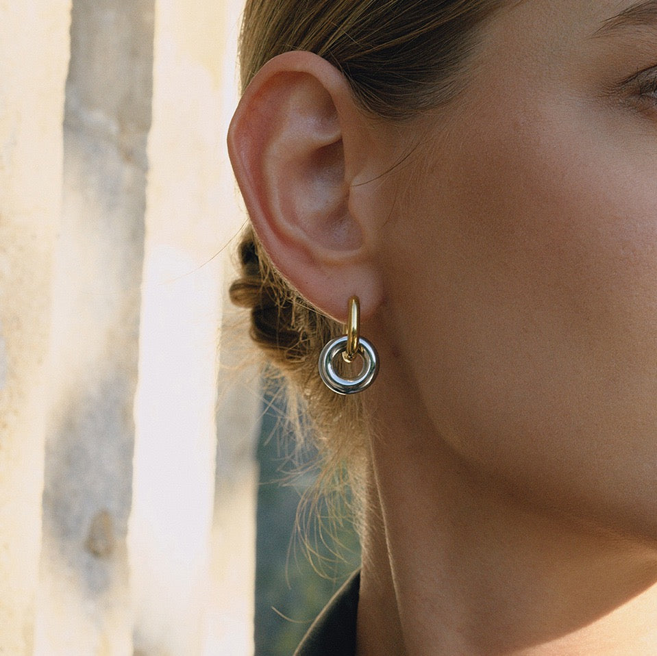 Boucles d'Oreilles de luxe plaqué or OGN114-2