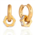 Boucles d'Oreilles de luxe plaqué or OGN115