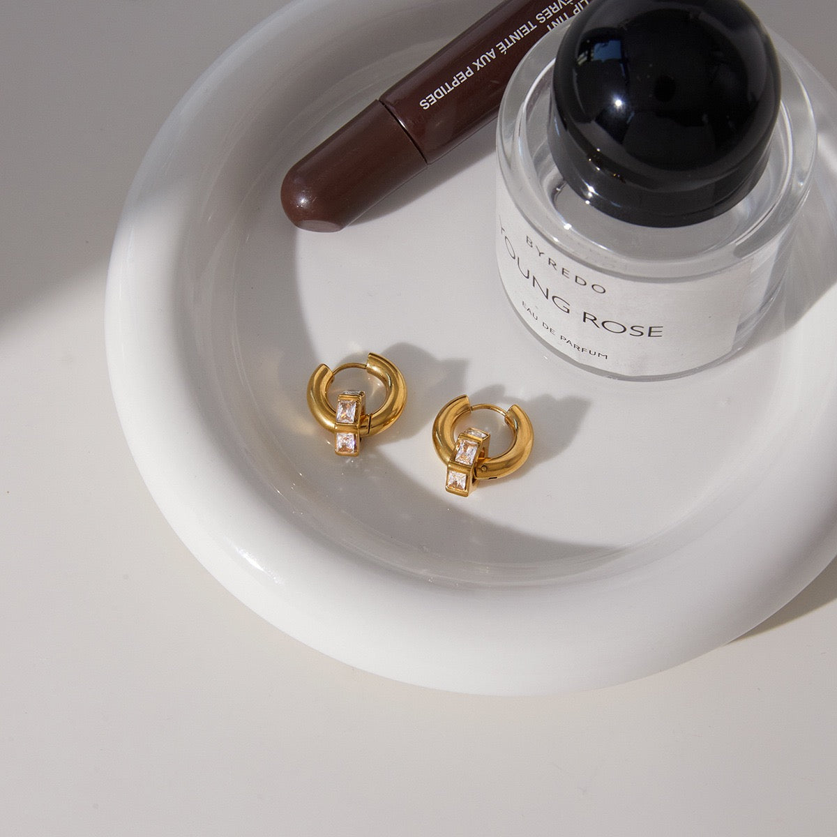 Boucles d'Oreilles de luxe plaqué or OGN115