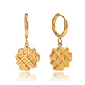 Boucles d'Oreilles de luxe plaqué or OGN116-3