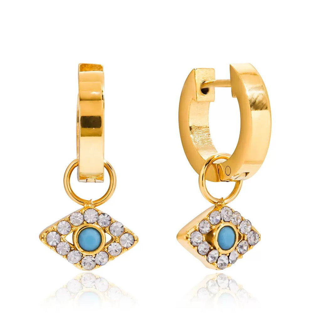 Boucles d'Oreilles de luxe plaqué or OGN117