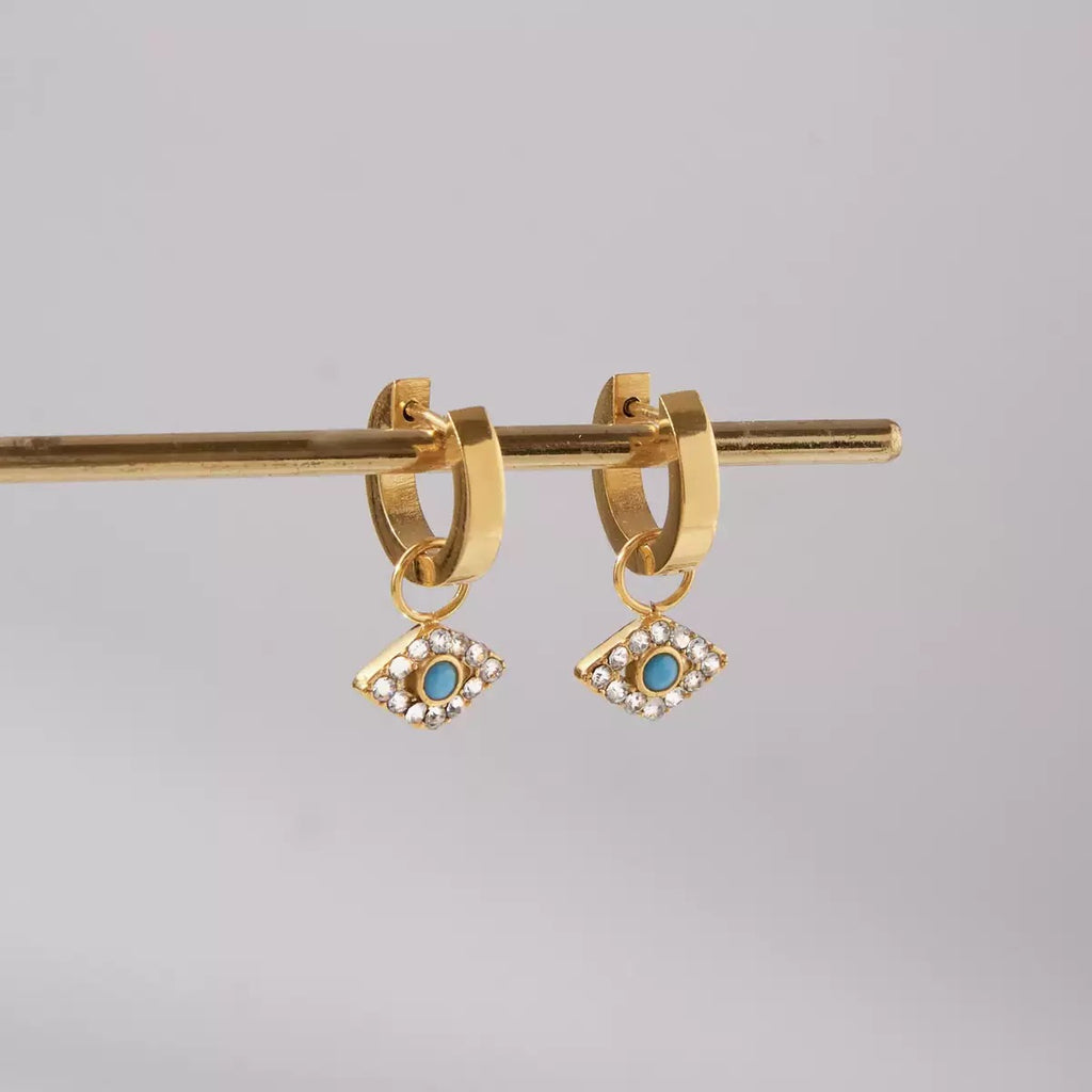 Boucles d'Oreilles de luxe plaqué or OGN117