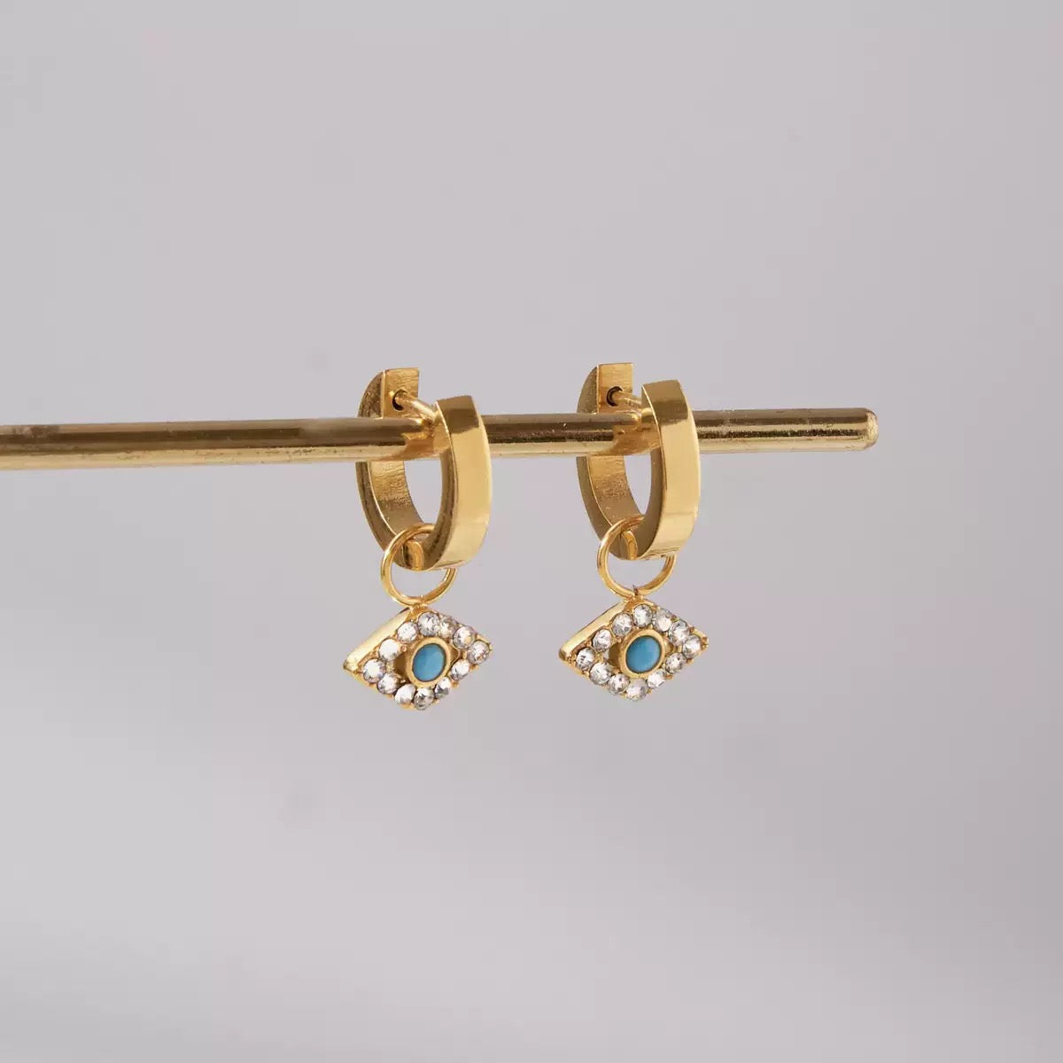 Boucles d'Oreilles de luxe plaqué or OGN117