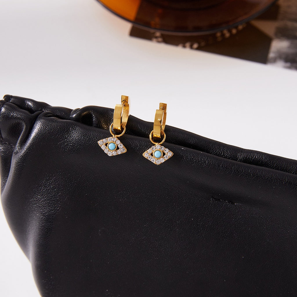 Boucles d'Oreilles de luxe plaqué or OGN117