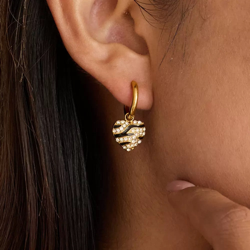 Boucles d'Oreilles de luxe plaqué or OGN118
