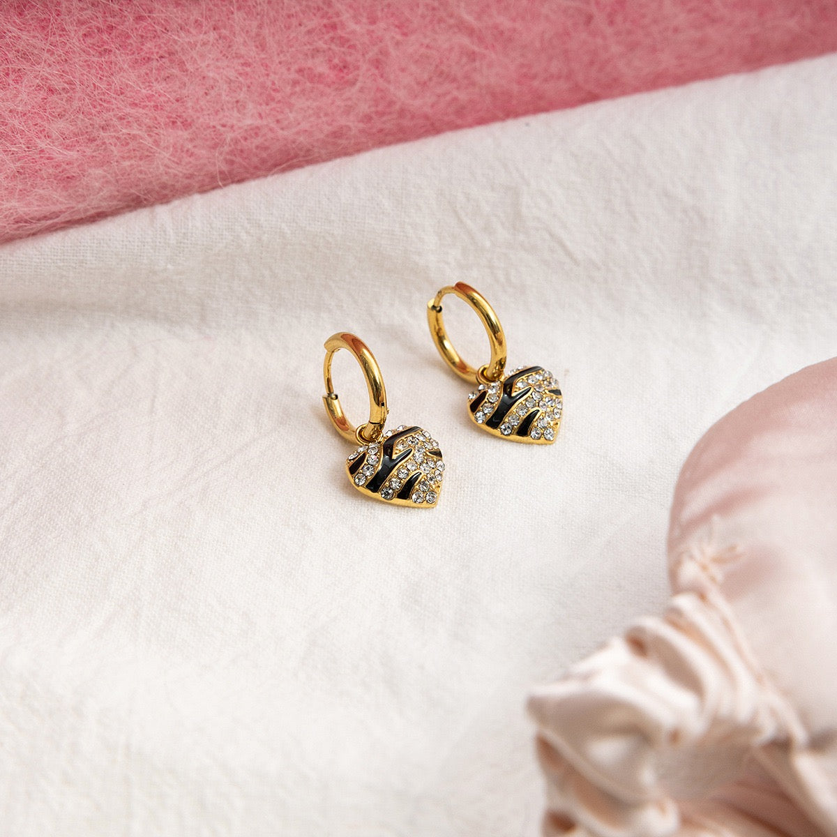 Boucles d'Oreilles de luxe plaqué or OGN118