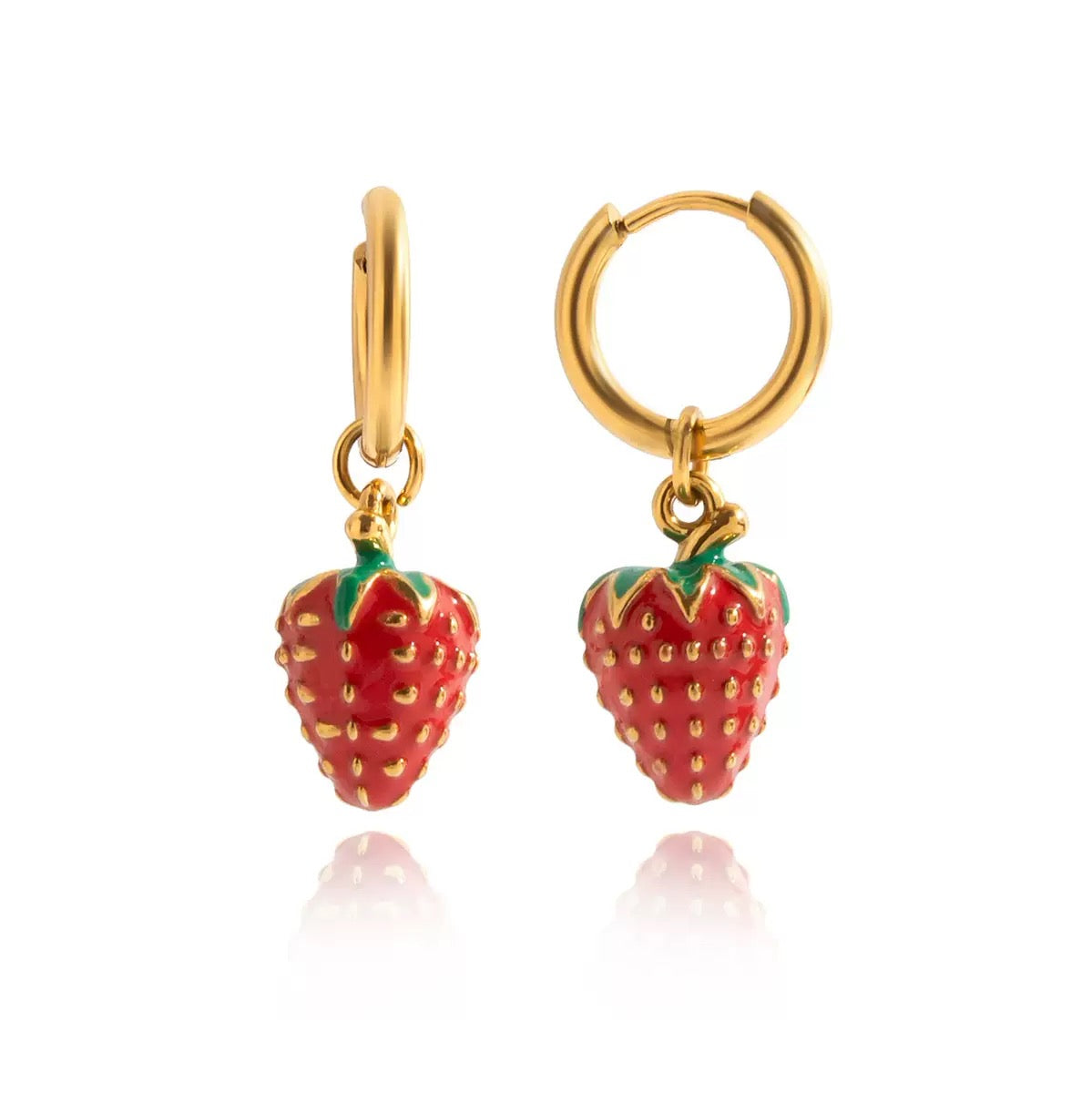 Boucles d'Oreilles de luxe plaqué or OGN119