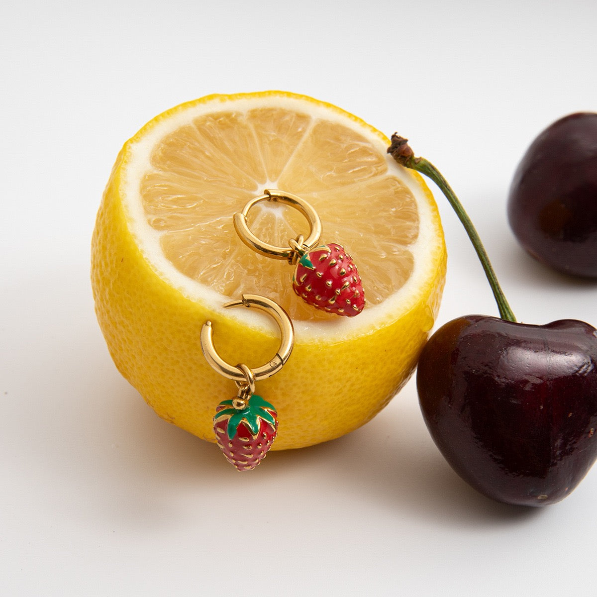 Boucles d'Oreilles de luxe plaqué or OGN119