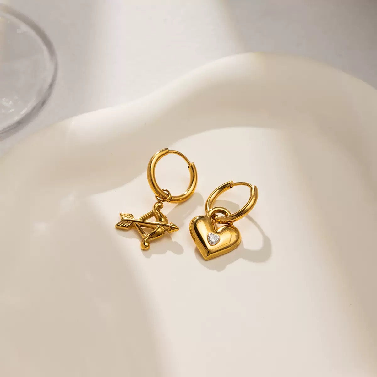 Boucles d'Oreilles de luxe plaqué or OGN120