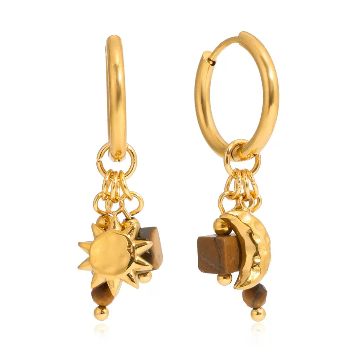 Boucles d'Oreilles de luxe plaqué or OGN121