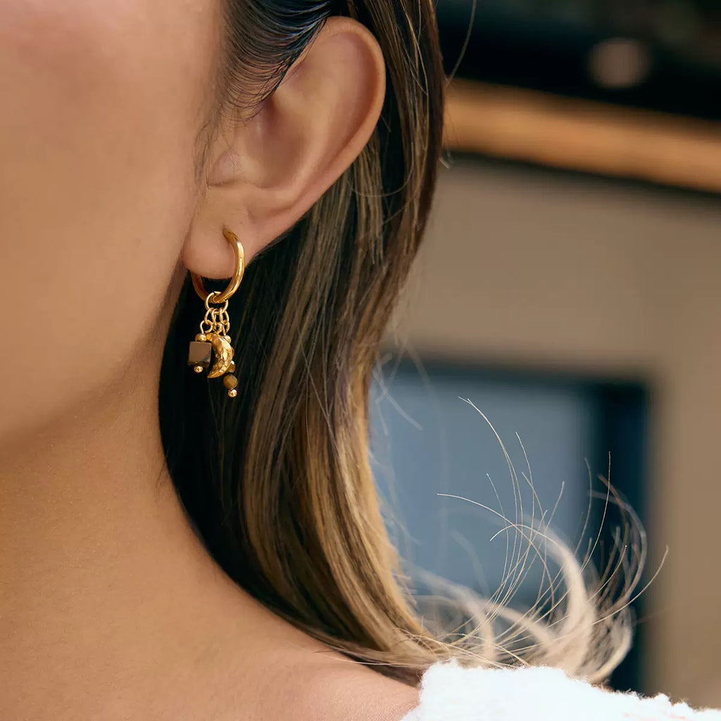 Boucles d'Oreilles de luxe plaqué or OGN121